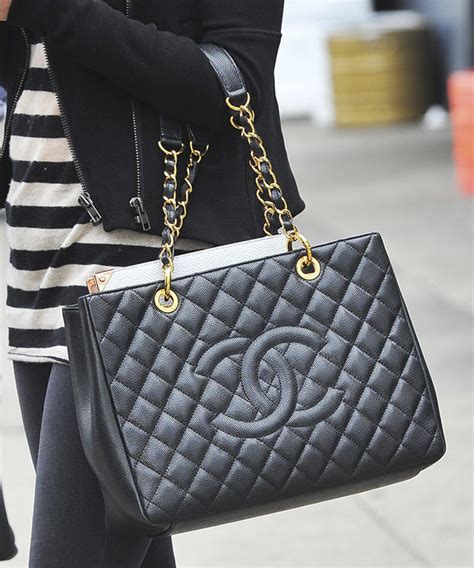 chanel gst dimensions|chanel grand shopping tote gst.